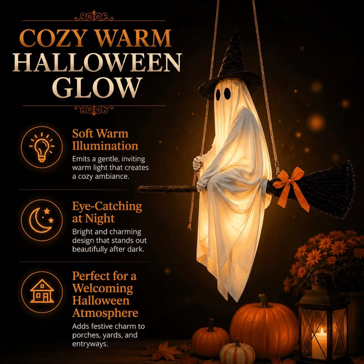 🧙♀️ A 5‑Foot Glowing Ghost That Flies Through Your Halloween