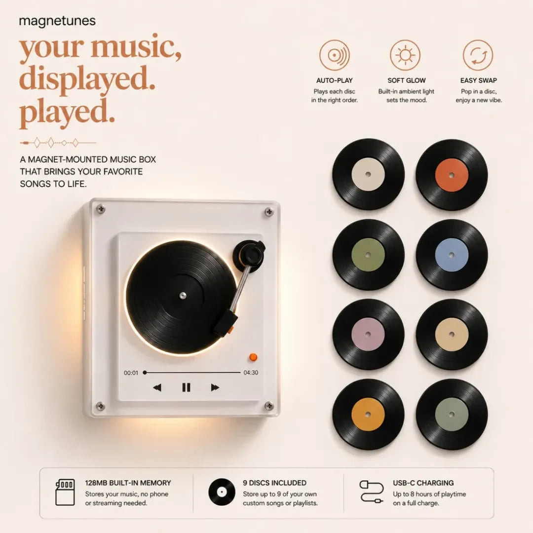 🎸AC – Rock Vinyl NFC Music Frame