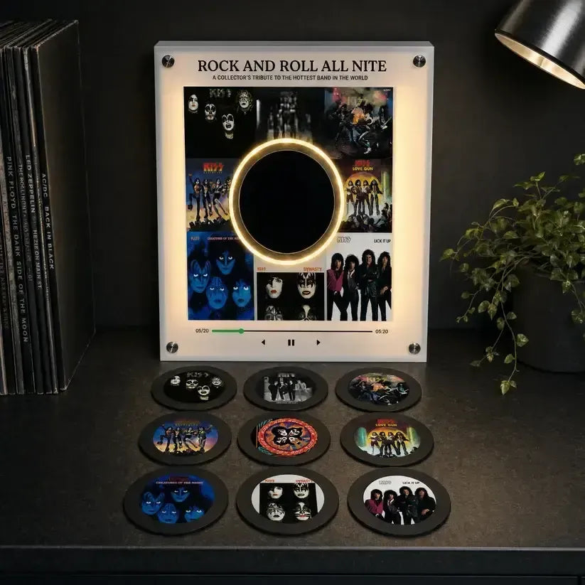 🎸 Rock Tribute Display – Collector's Edition Vinyl Set