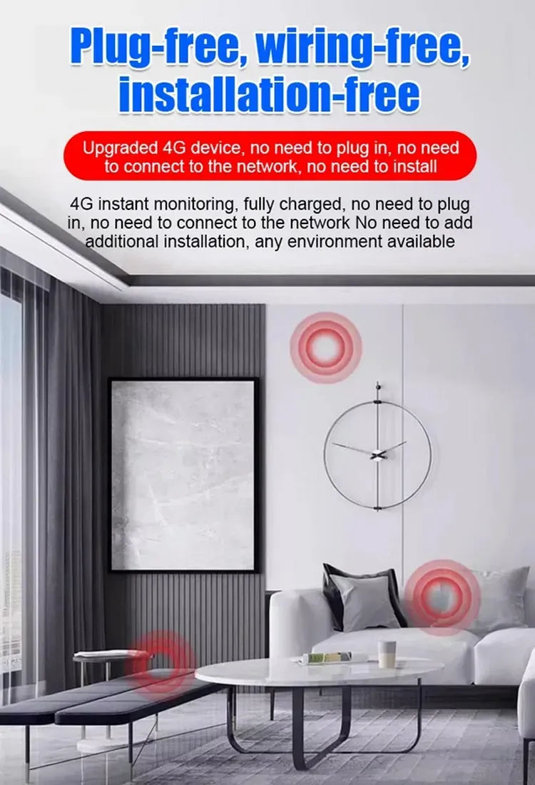 🔥Smart WiFi SecurityCamera -1080P HD,Night Vision, MotionDetection, Low Power