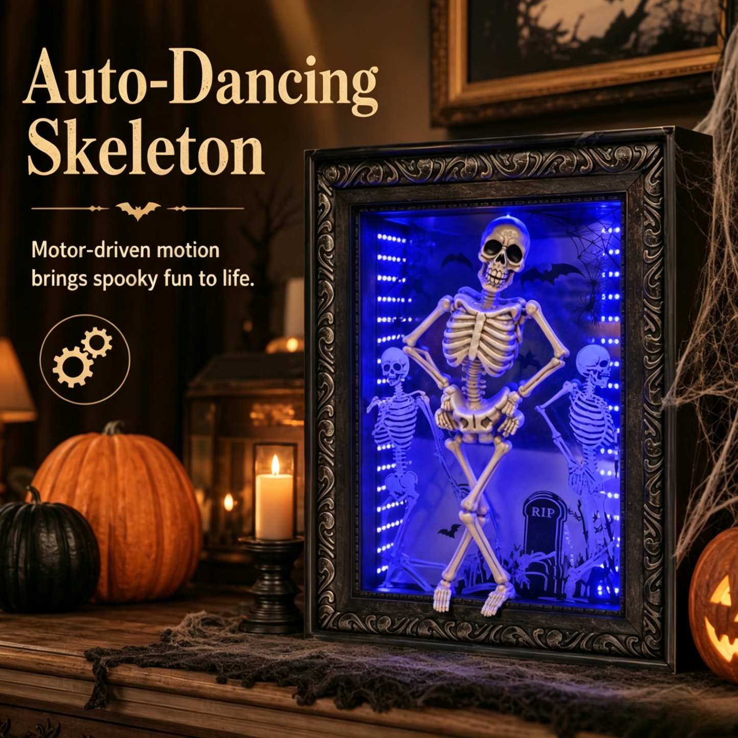 🕯️ A Gothic Graveyard Scene — Glowing, Dancing, and Hauntingly Beautiful