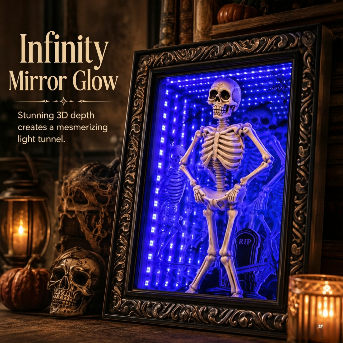 🕯️ A Gothic Graveyard Scene — Glowing, Dancing, and Hauntingly Beautiful