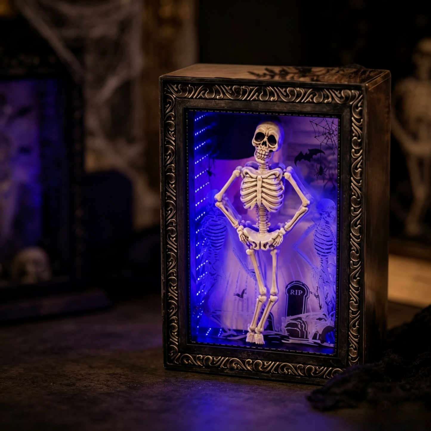 🕯️ A Gothic Graveyard Scene — Glowing, Dancing, and Hauntingly Beautiful