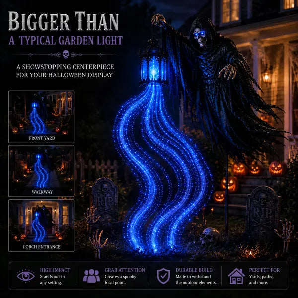 💀 Halloween Soul Harvester Animated Graveyard Light – Bring Your Yard to Life 🎃👻