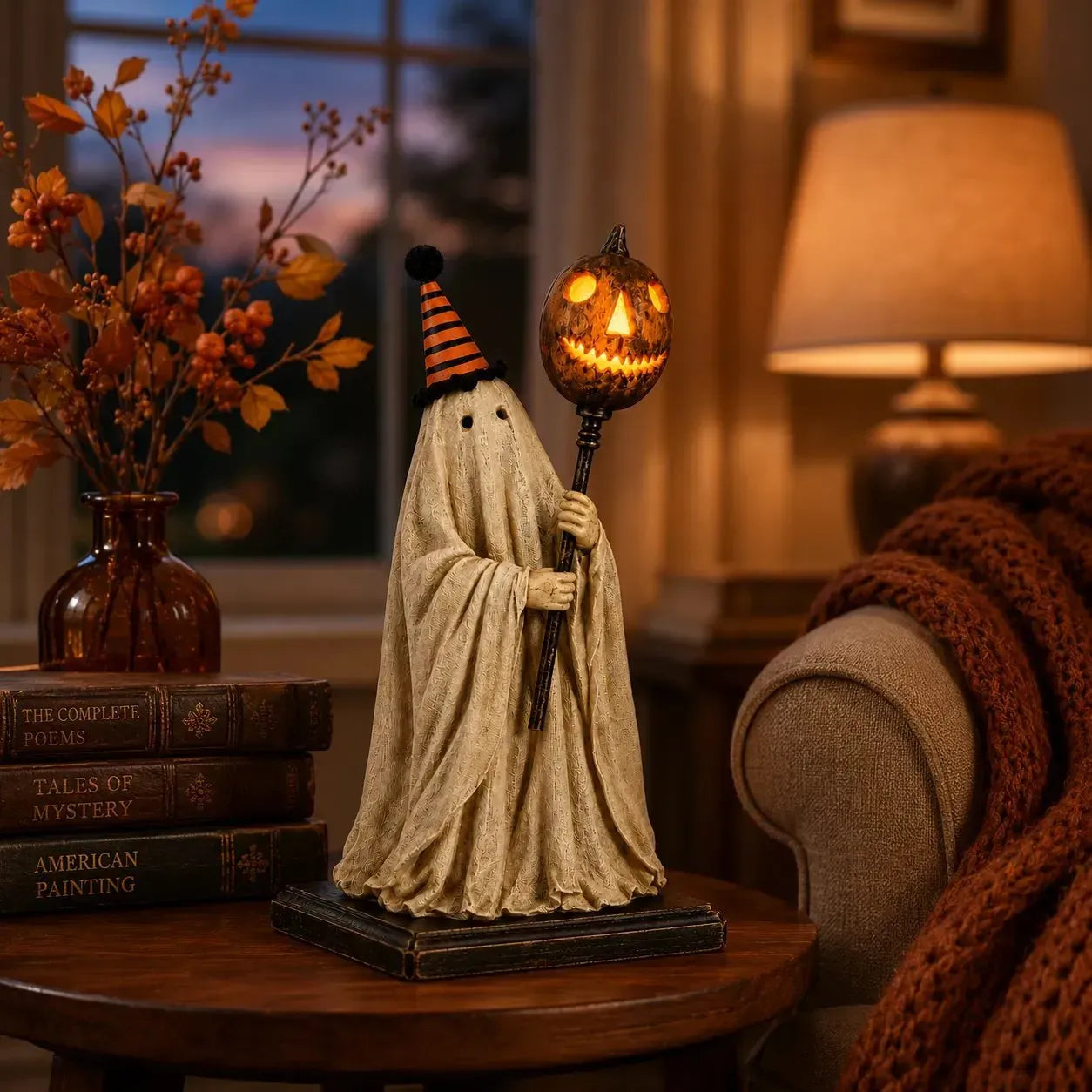 Lighted Vintage Ghost Figurine – A Little Ghost with a Story to Tell 🎃🕯️