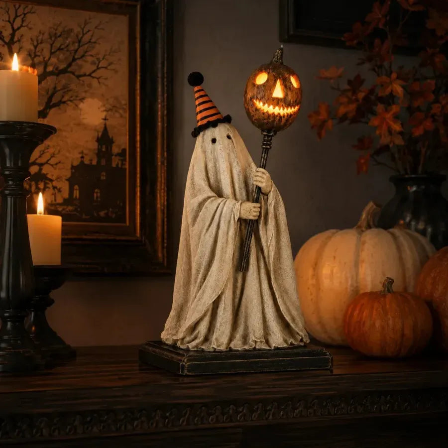 Lighted Vintage Ghost Figurine – A Little Ghost with a Story to Tell 🎃🕯️