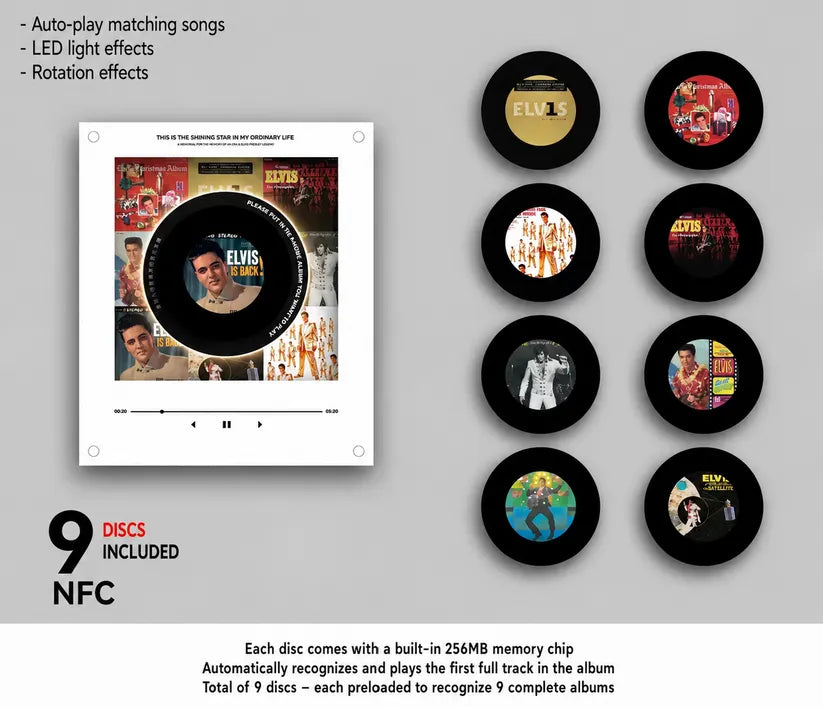 🎤 Iconic Pop Star NFC Fridge Magnet Music Player | Retro Vinyl Style Decor 🎵