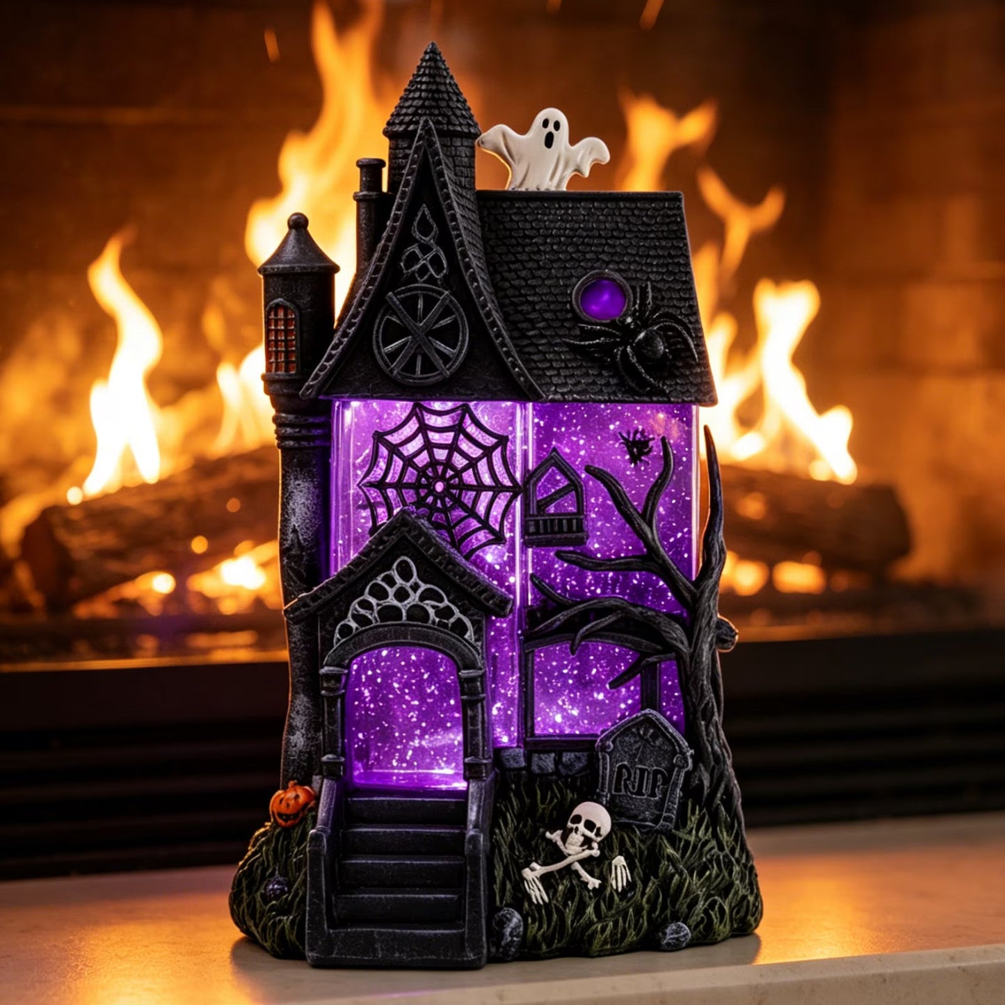 🏚️ A Purple Glow That Brings Your Halloween to Life