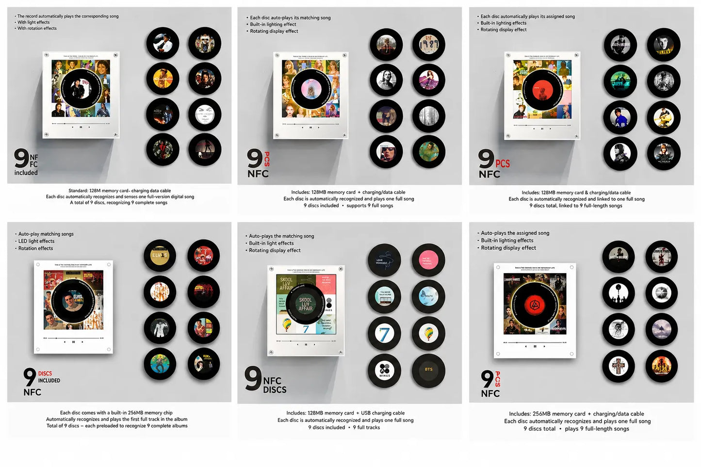 🎤 Iconic Pop Star NFC Fridge Magnet Music Player | Retro Vinyl Style Decor 🎵