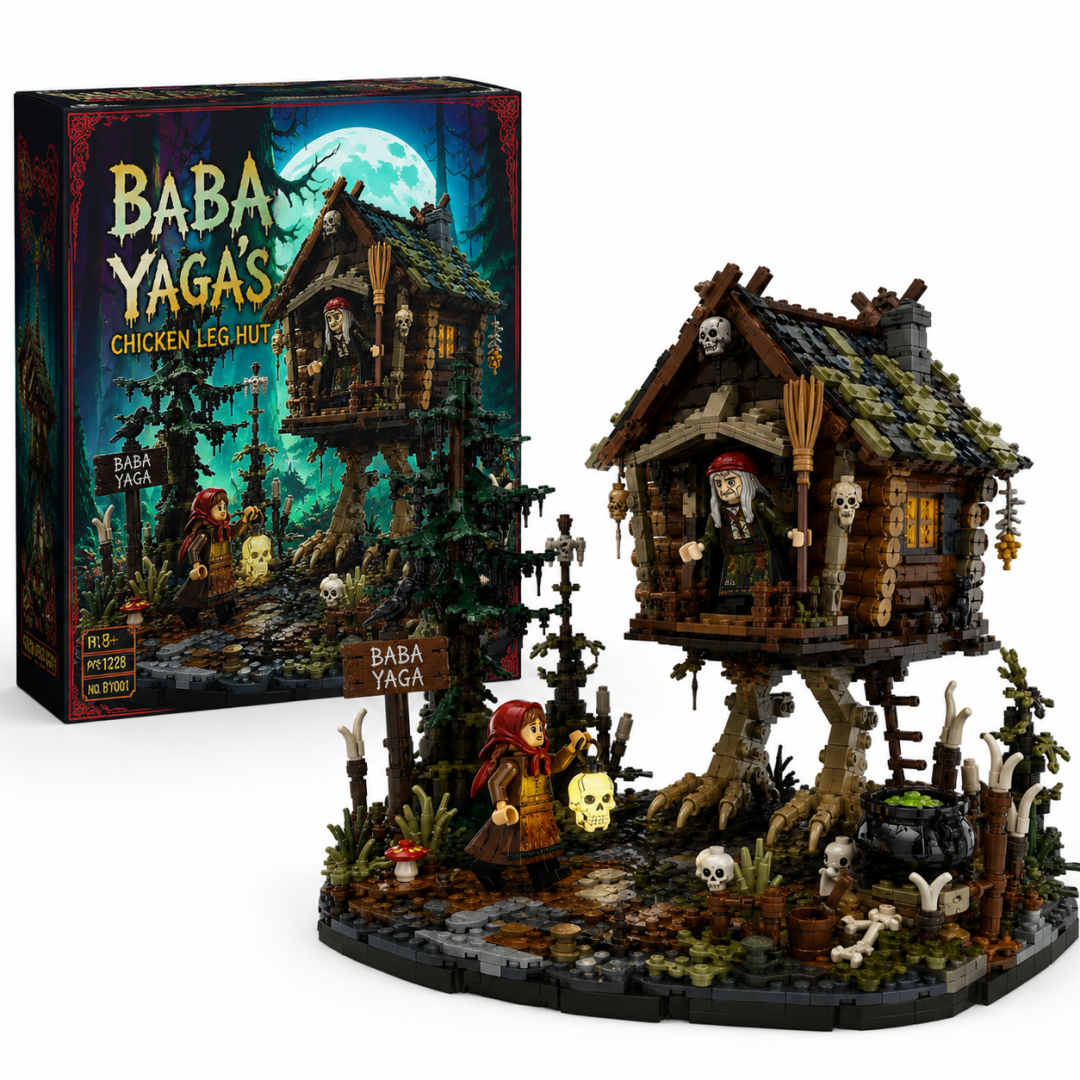 🧩Baba Yaga’s Walking Hut Building Block Set