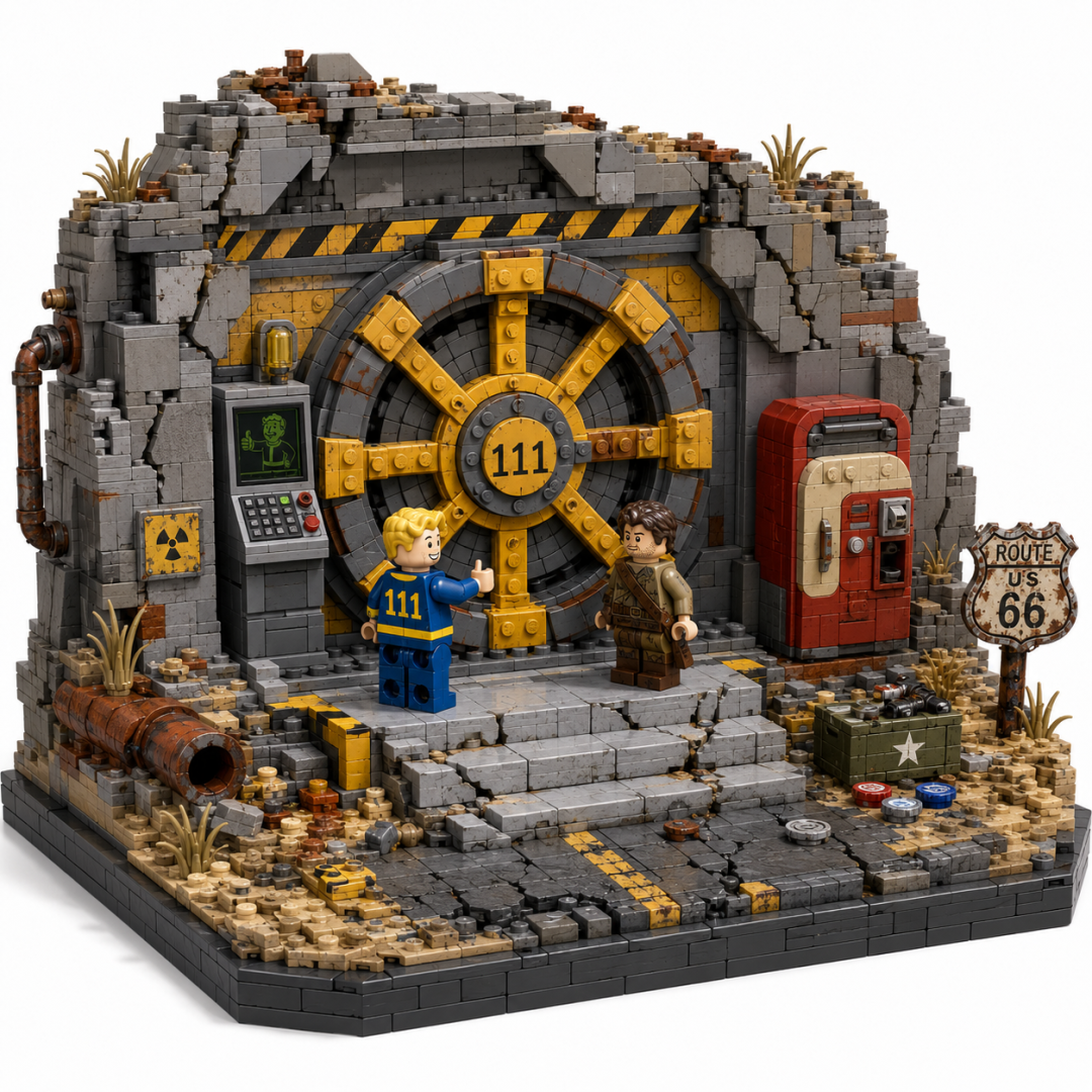 🧱Wasteland Vault Bunker Collector Building Set