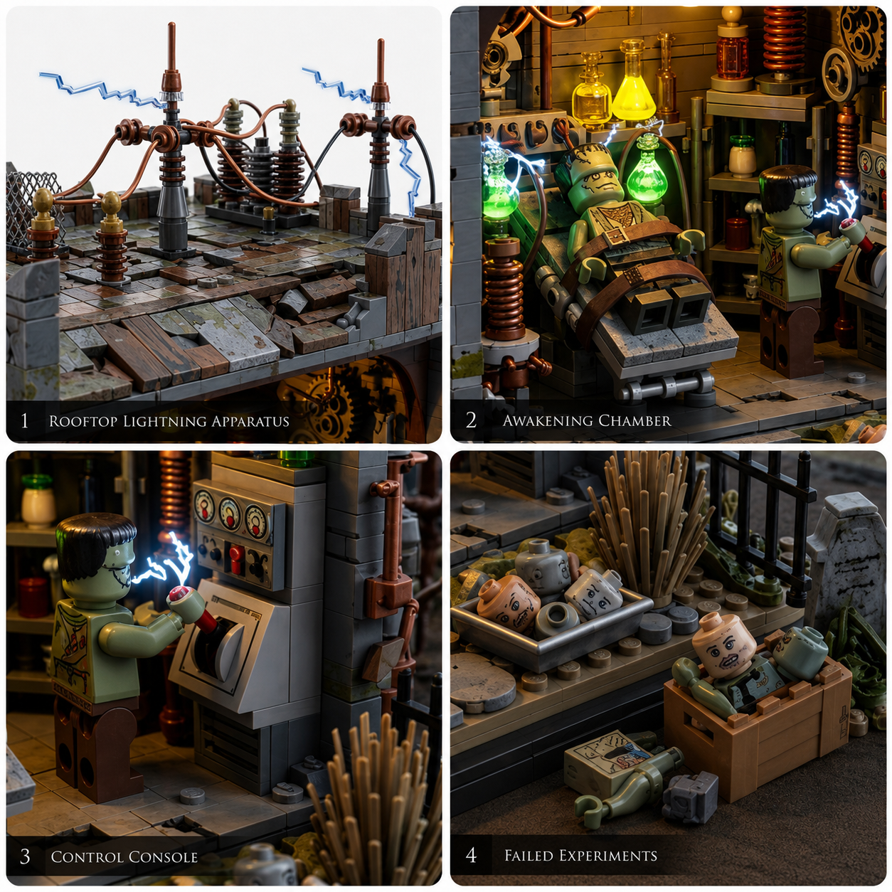 🧩Midnight Monster Lab Gothic Horror Collector Building Set