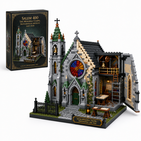 SALEM 400 THE MEMORIAL CHAPEL RESTORATION Historic Heritage Collector Building Set