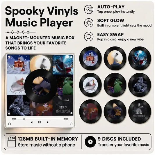 🎃 Spooky Vinyls Music Player – Bring Halloween Town Home