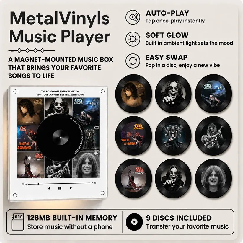 👑 Prince of Darkness — Vinyl Music Frame
