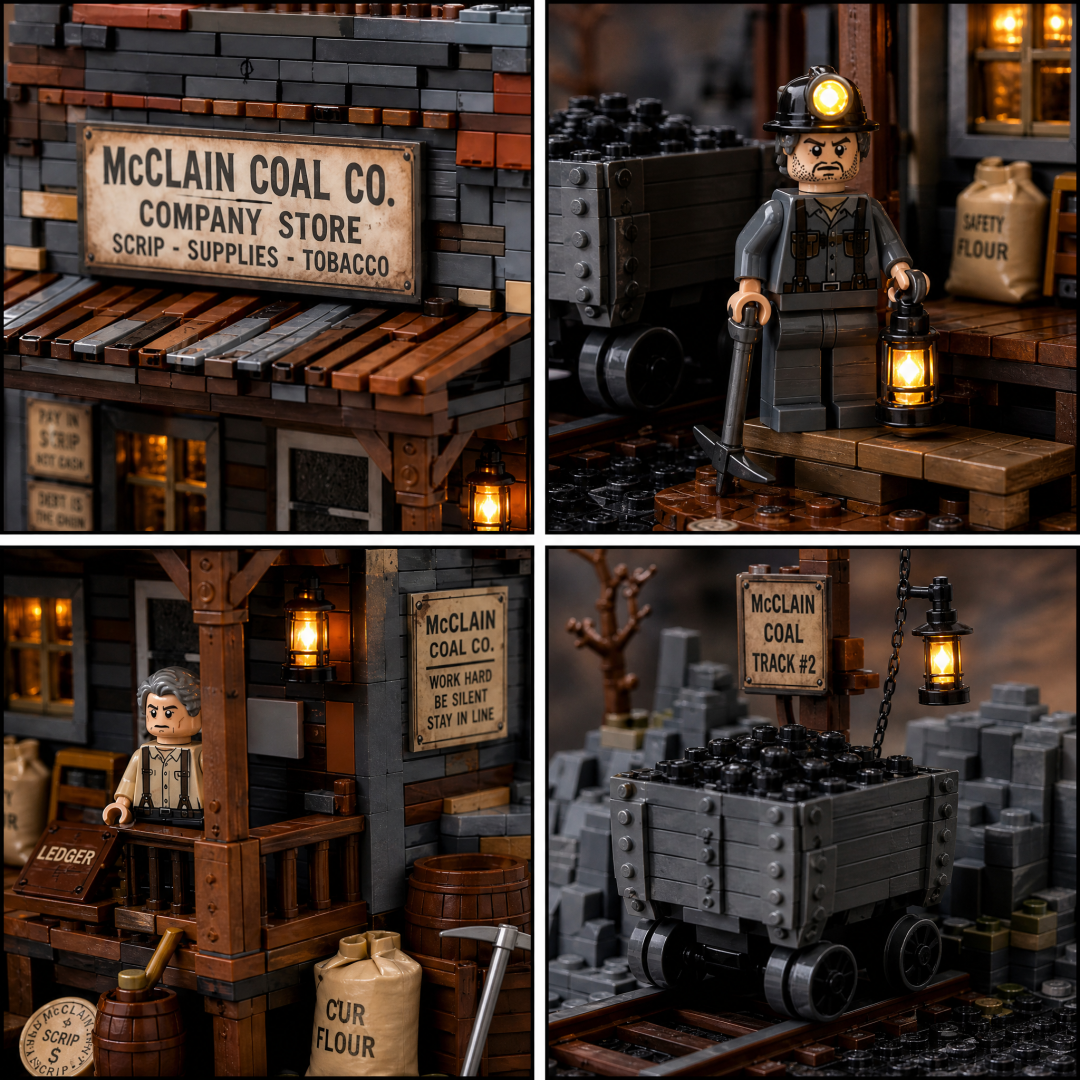 ⛏️McClain Coal Co. Company Store Collector Building Set