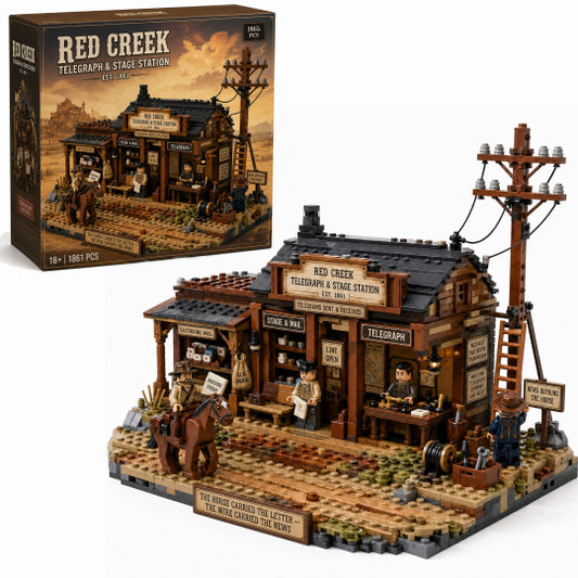 Red Creek Telegraph & Stage Station 1861 Building Set