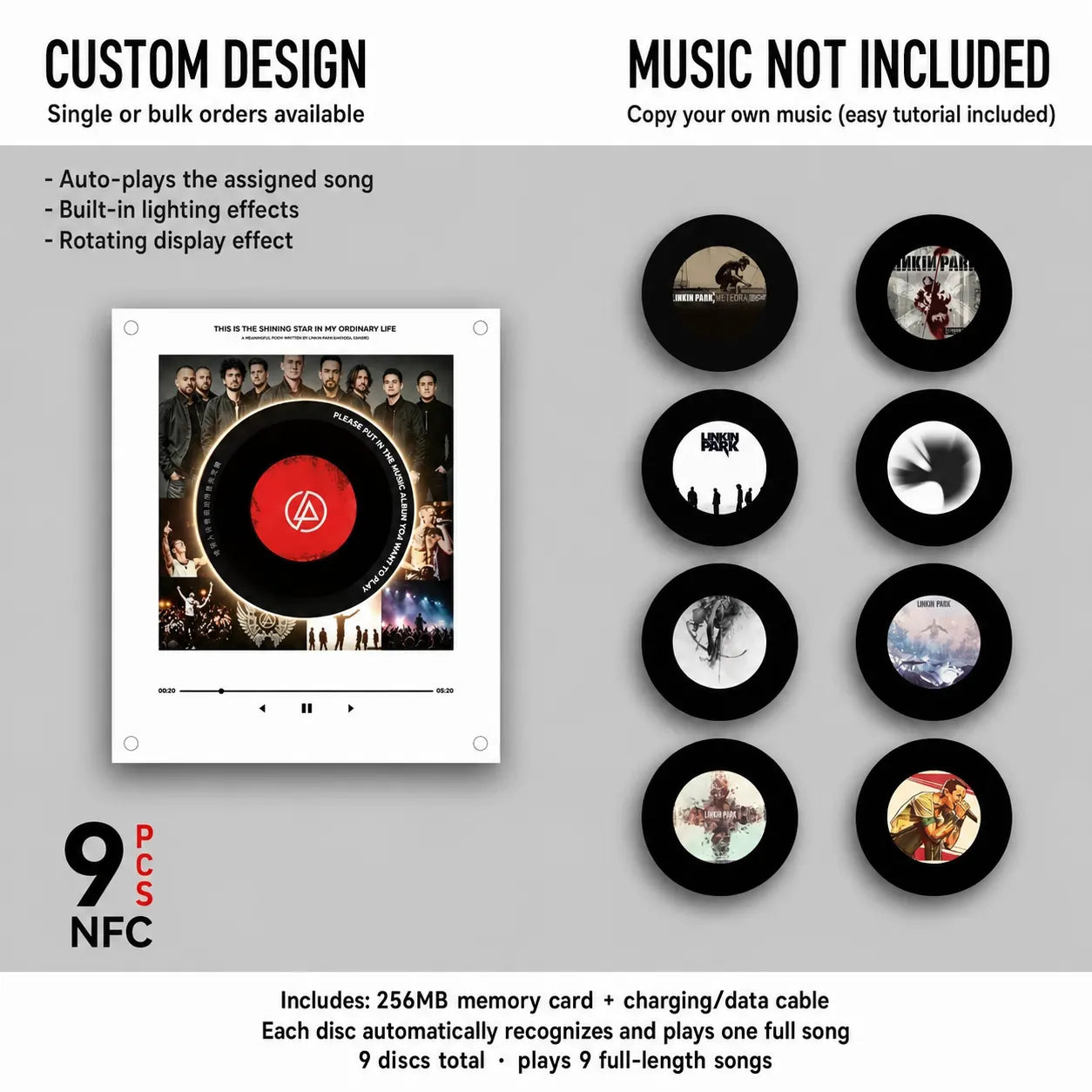 🎤 Iconic Pop Star NFC Fridge Magnet Music Player | Retro Vinyl Style Decor 🎵