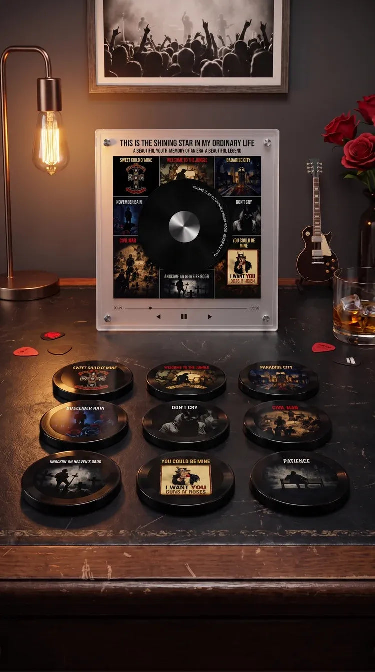 🎸GNR – Rock Vinyl NFC Music Frame