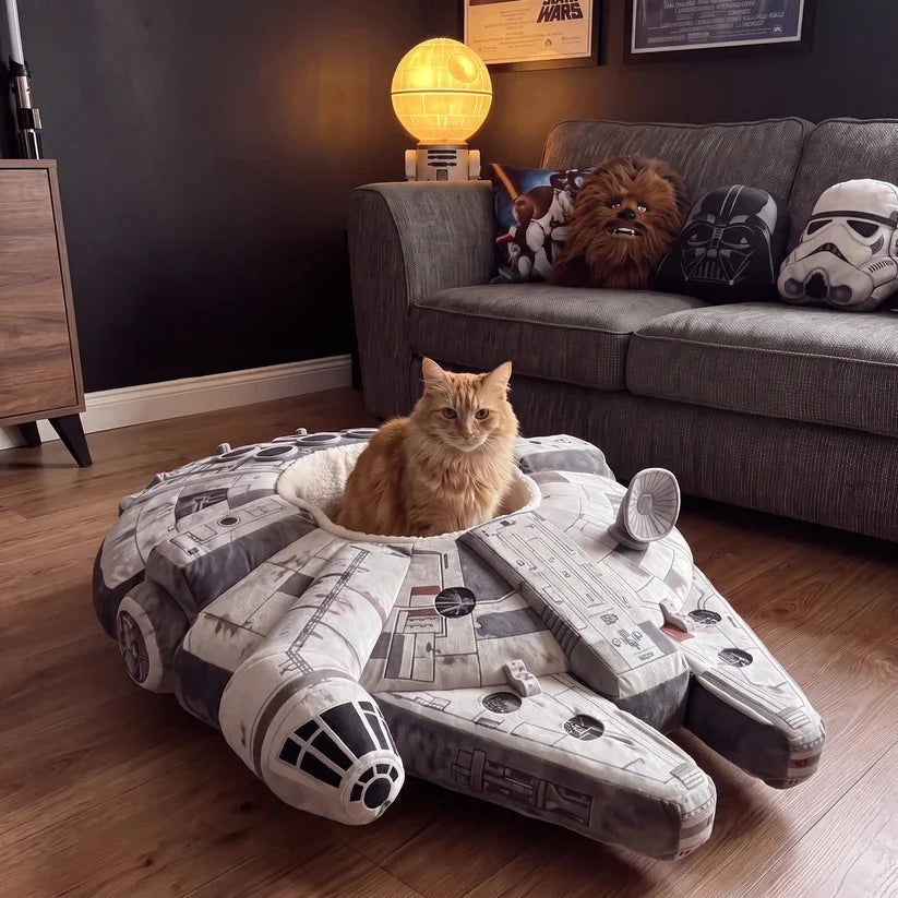 🐾 Space‑Themed Cat Bed – Cozy Cockpit‑Style Hideaway for Cats & Small Dogs