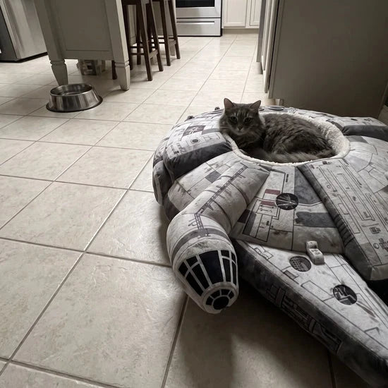 🐾 Space‑Themed Cat Bed – Cozy Cockpit‑Style Hideaway for Cats & Small Dogs