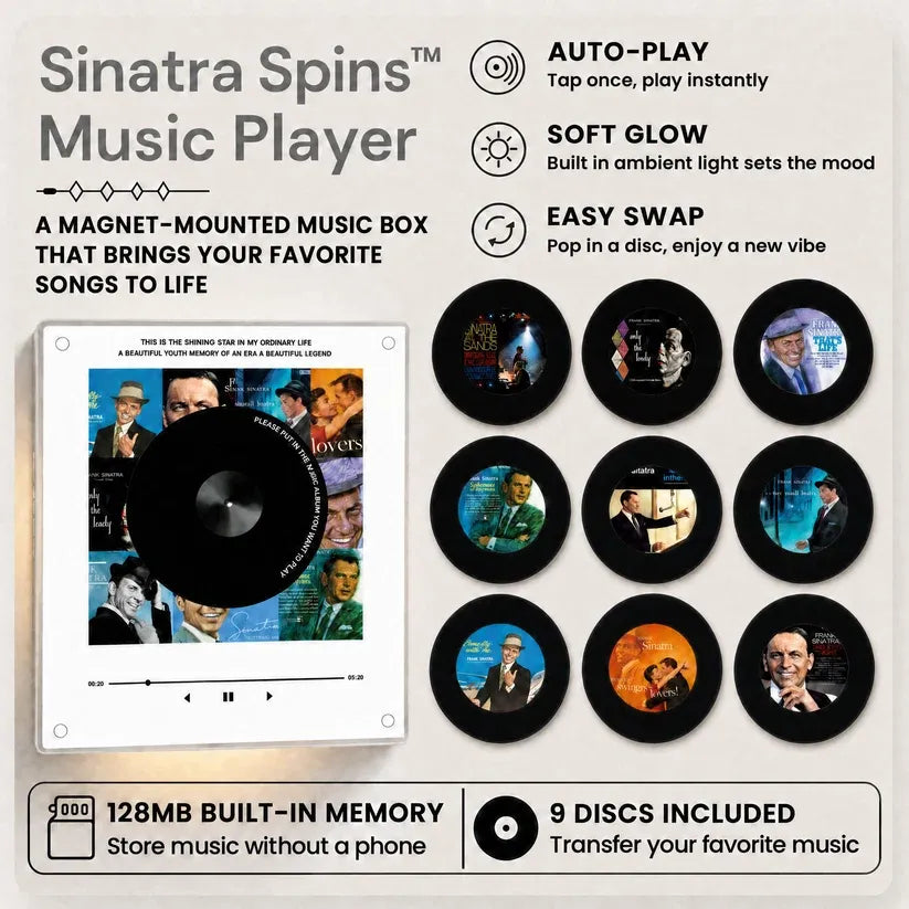 🎵 Sinatra – Magnet‑Mounted Music Box