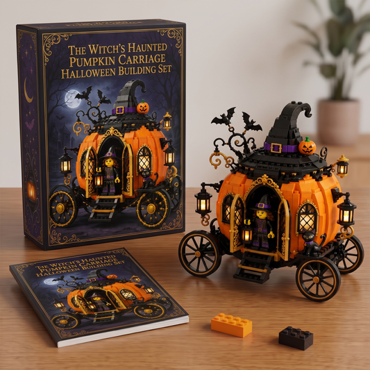 🧙The Witch’s Haunted Pumpkin Carriage Halloween Building Set
