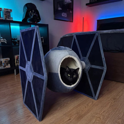 🚀 Space‑Themed Cat Bed – Cozy Cockpit‑Style Hideaway for Cats & Small Dogs